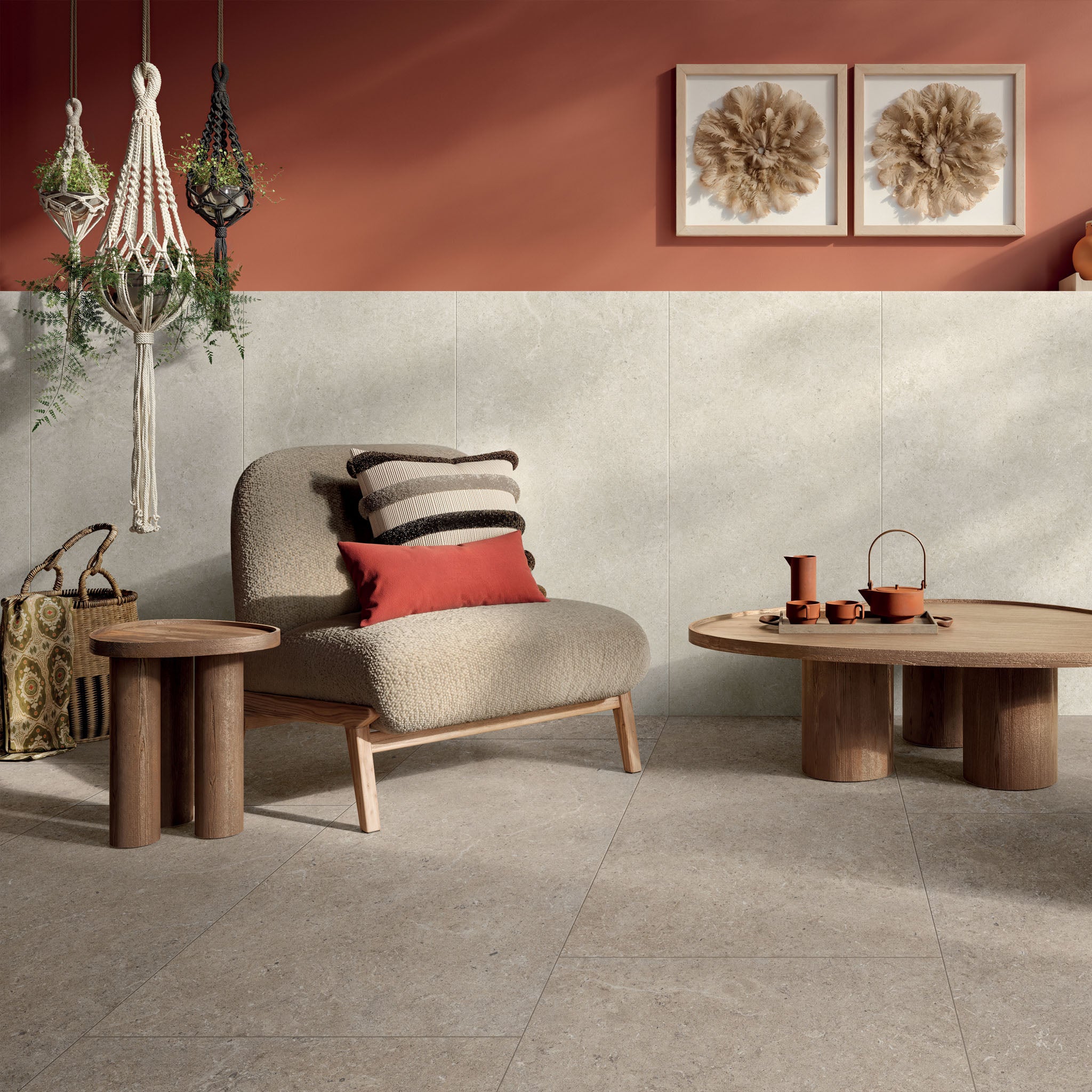Limestone Taupe Floor Tile
