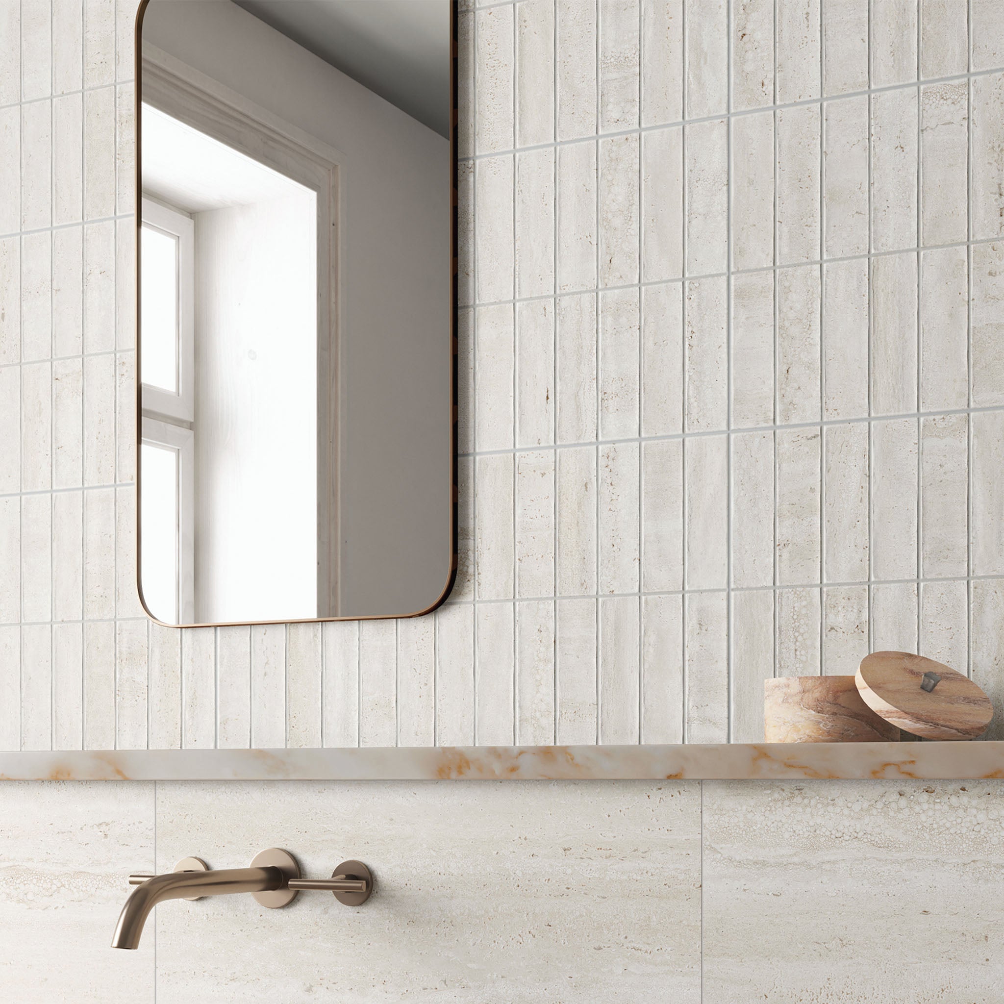 Livia Ivory Decor Tile