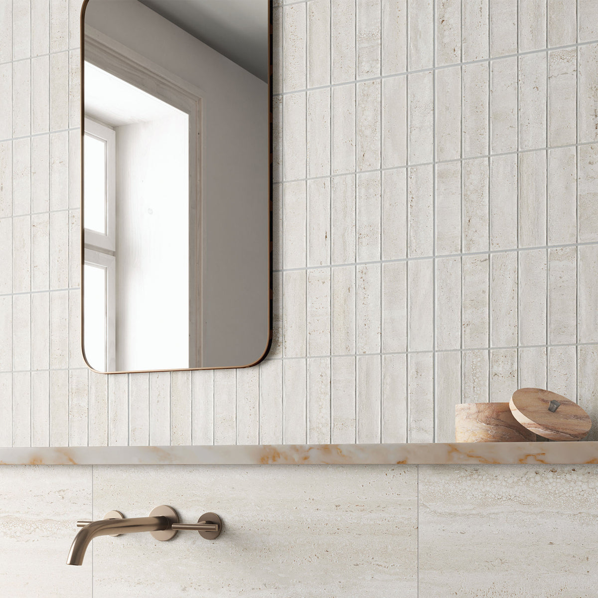 Livia Ivory Decor Tile