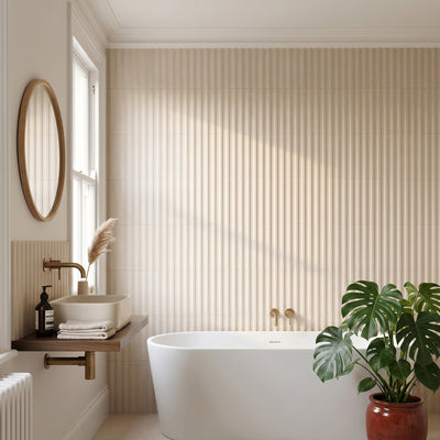 Locke Almond Decor Tile