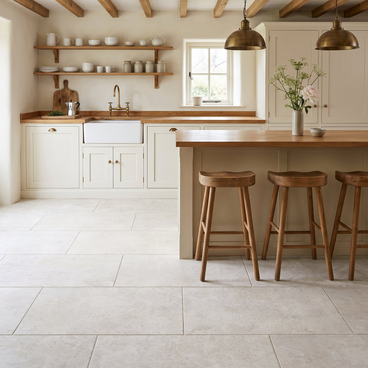 Loire Ivory Floor Tile