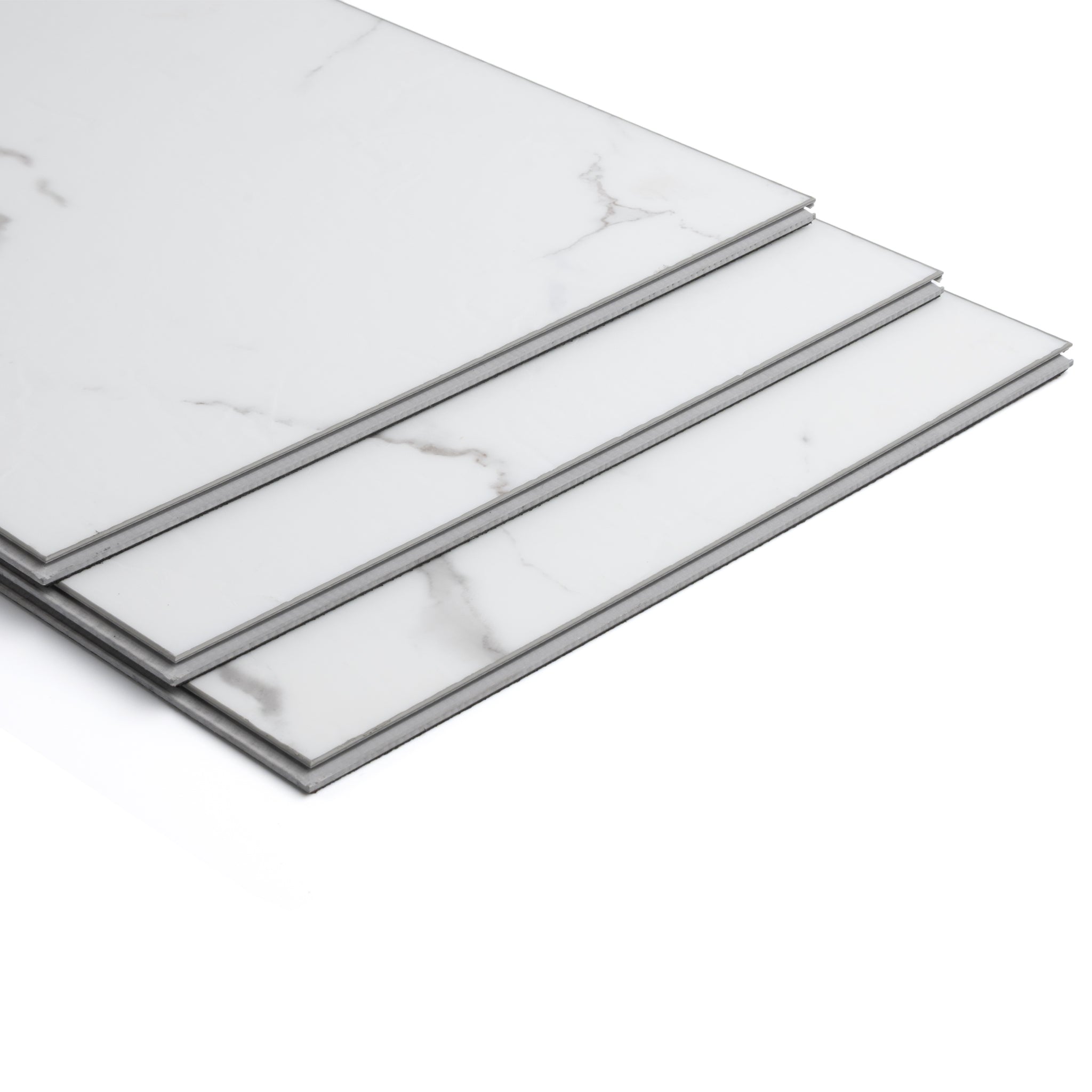 Lucca White Luxury Vinyl Tile