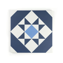 Melville Blue Patterned Tile