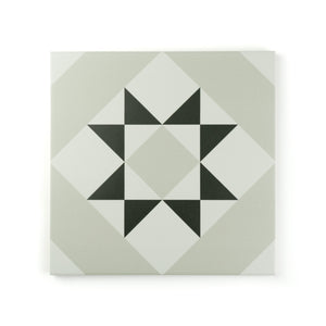 Melville Grey Patterned Tile