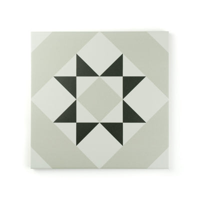 Melville Grey Patterned Tile