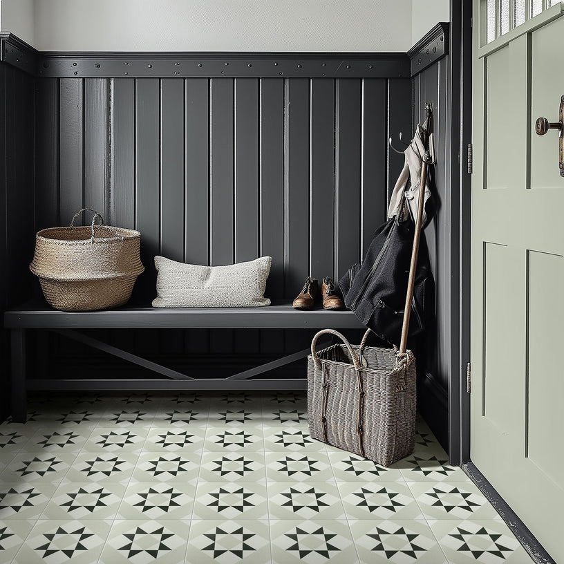 Melville Grey Patterned Tile – Porcelain Superstore
