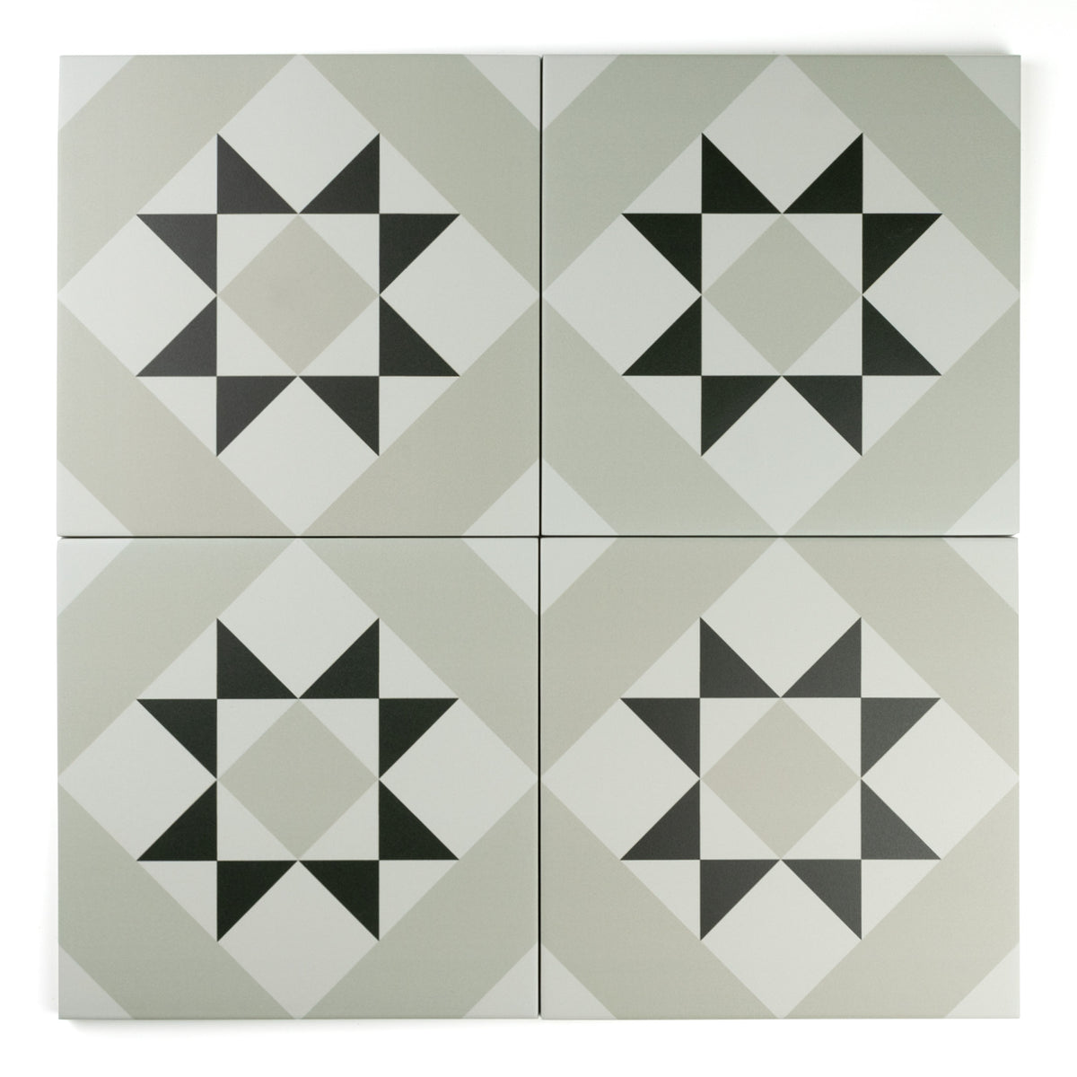 Melville Grey Patterned Tile
