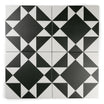 Melville White Patterned Tile