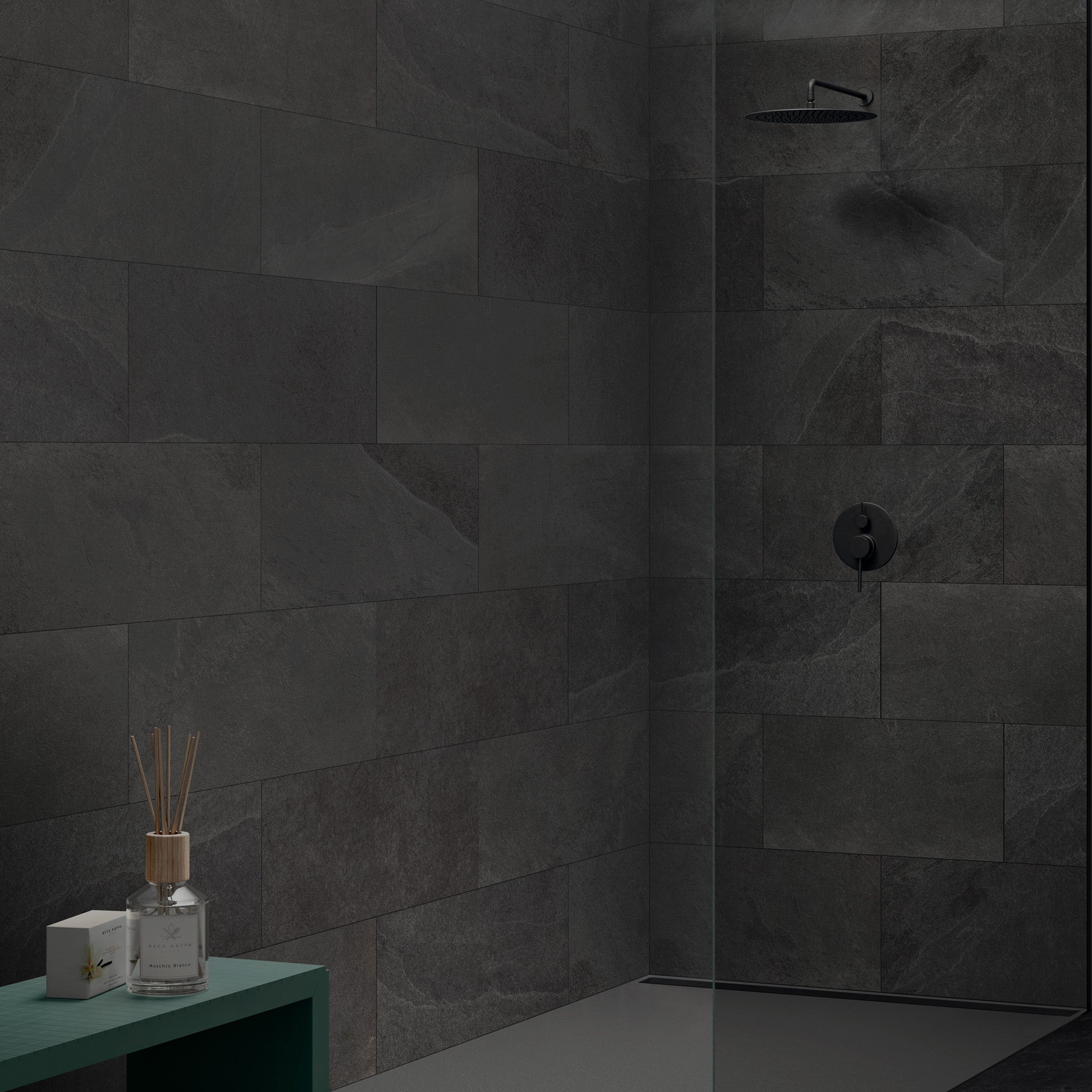 BLACK DESIGN 葉月 Midlake Black Tile – Porcelain Superstore