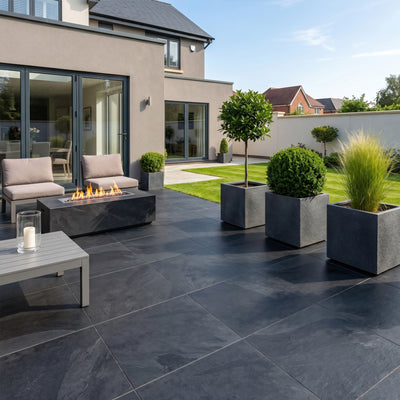 Midlake Black 2CM Outdoor Tile