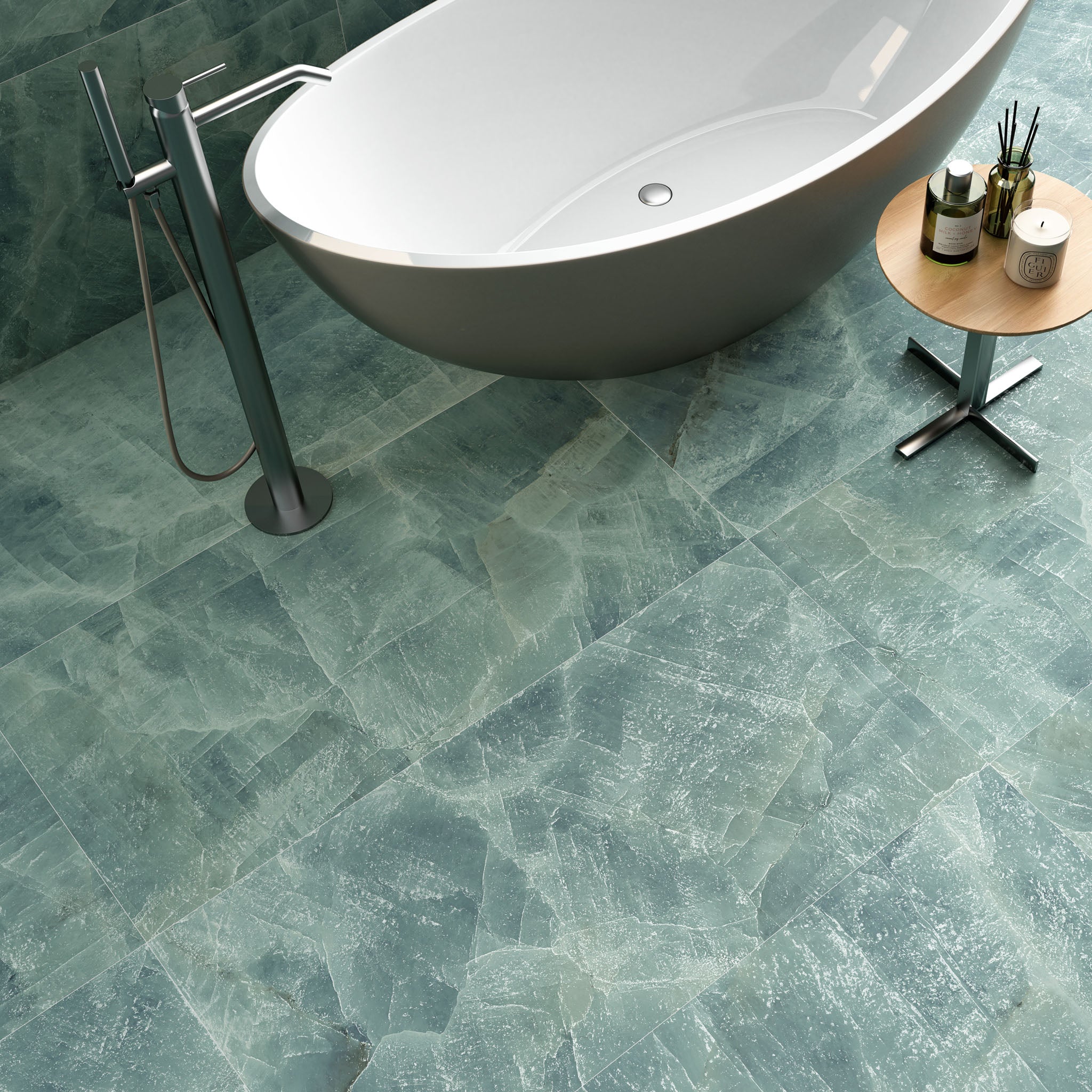 Jade Tiling Green Floor Tiles Brazilian Green Slate | Floors Of Stone