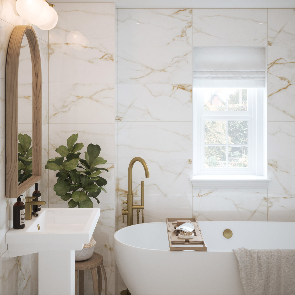 Montana White Gloss Wall Tile
