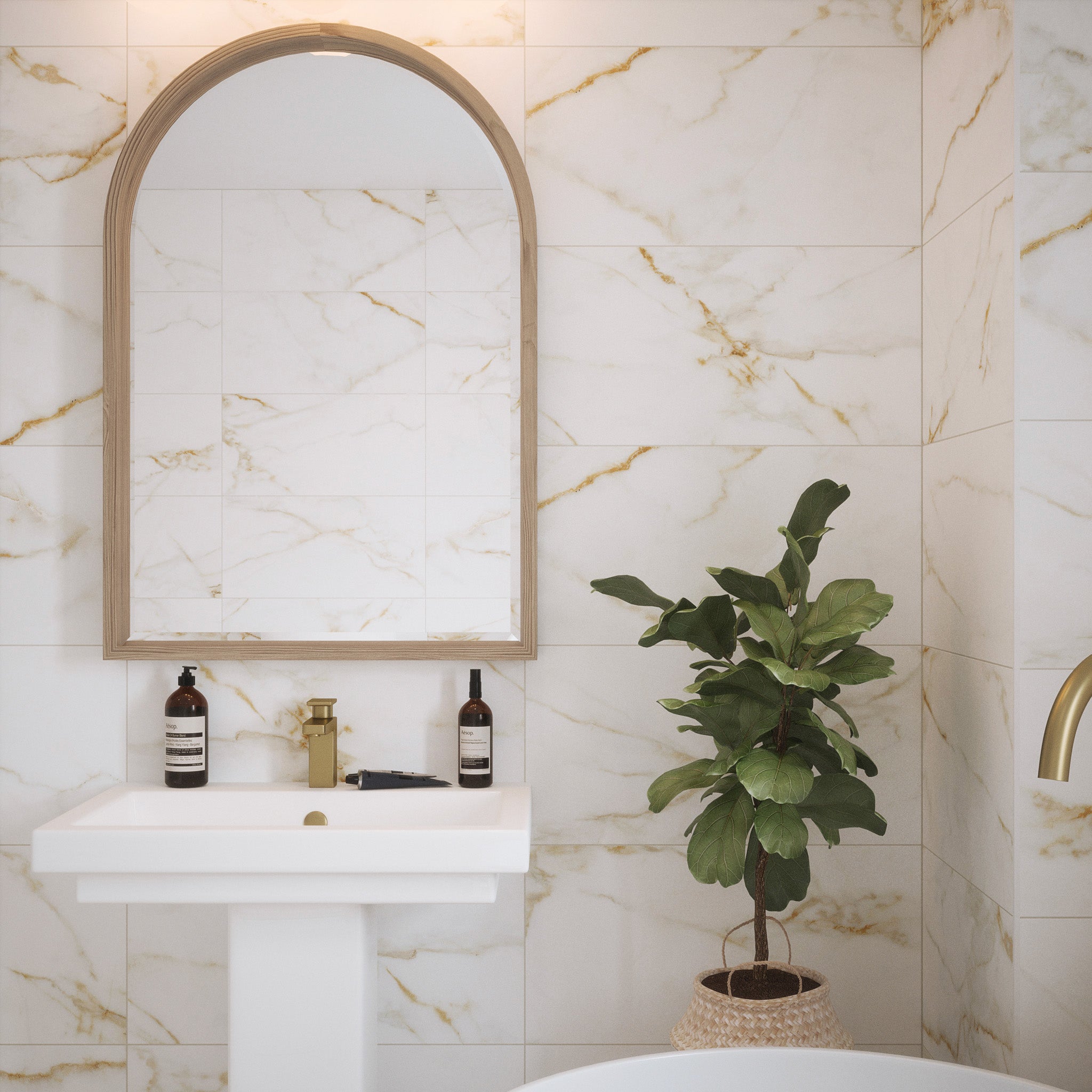 Montana White Matt Tile