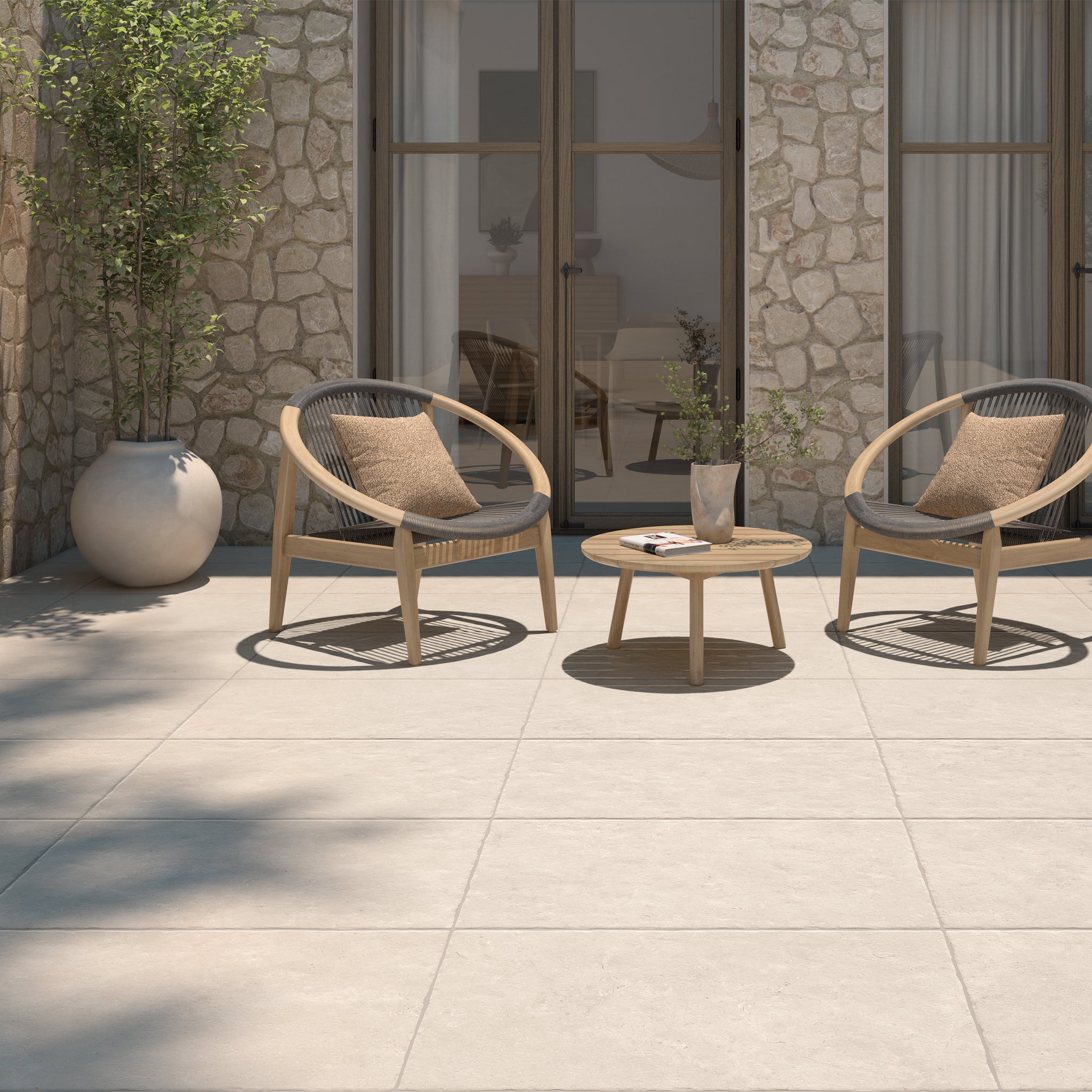 Montpellier Beige 2CM Outdoor Tile