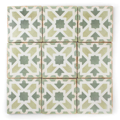 Moorish Verde Patterned Tile