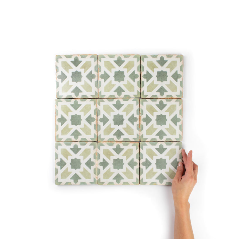 Moorish Verde Patterned Tile