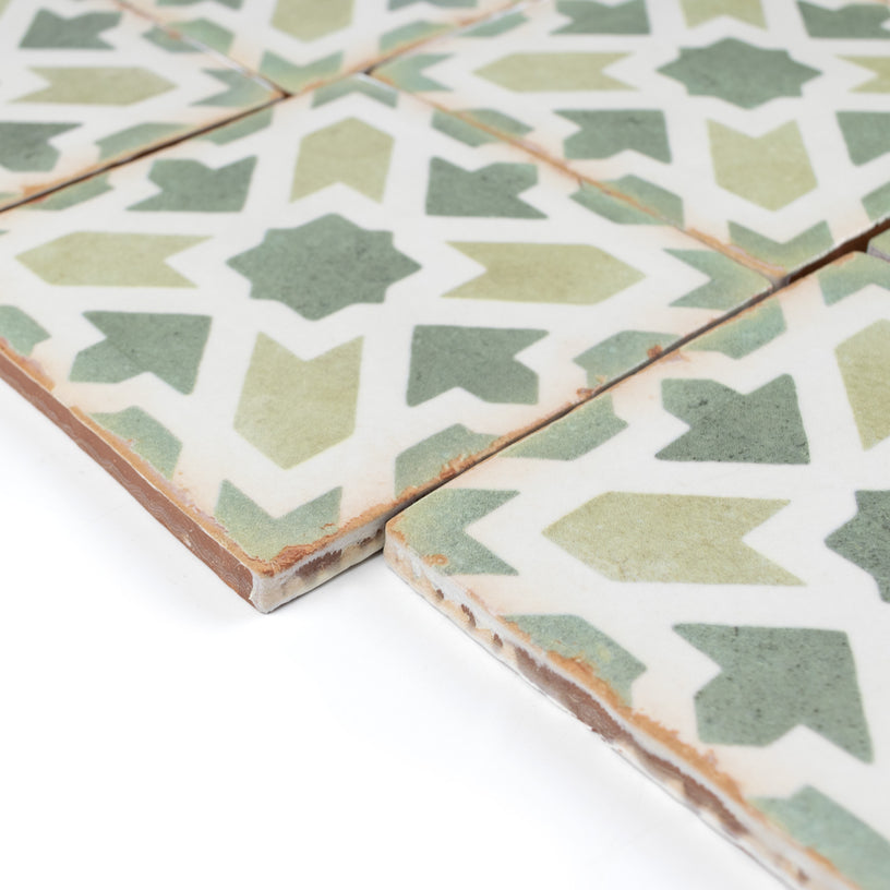 Moorish Verde Patterned Tile