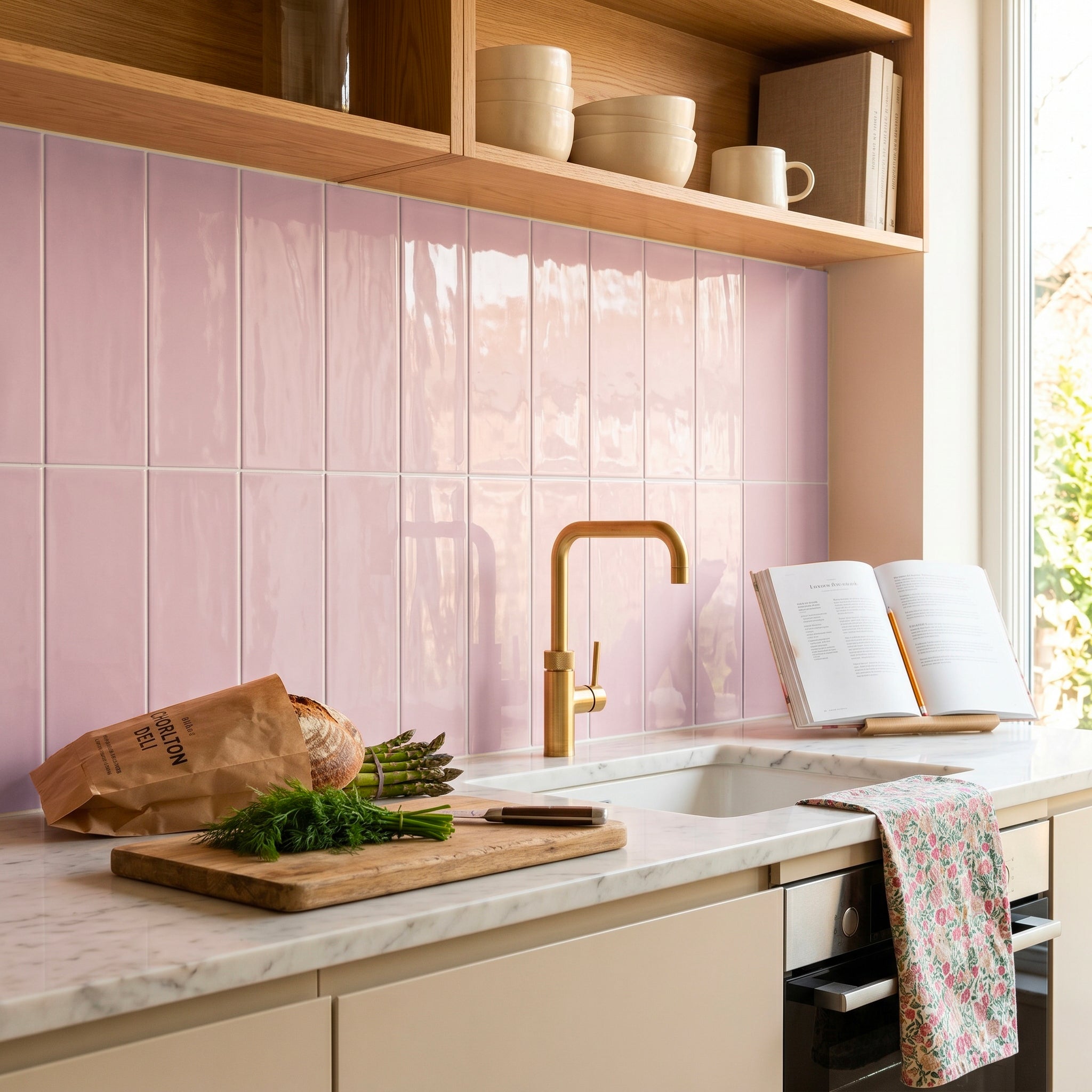 Ripples Pink Wall Tile
