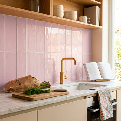 Ripples Pink Wall Tile