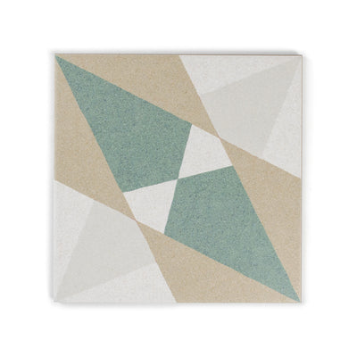 Rosetta Green Patterned Tile