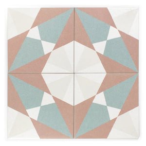 Rosetta Red Patterned Tile