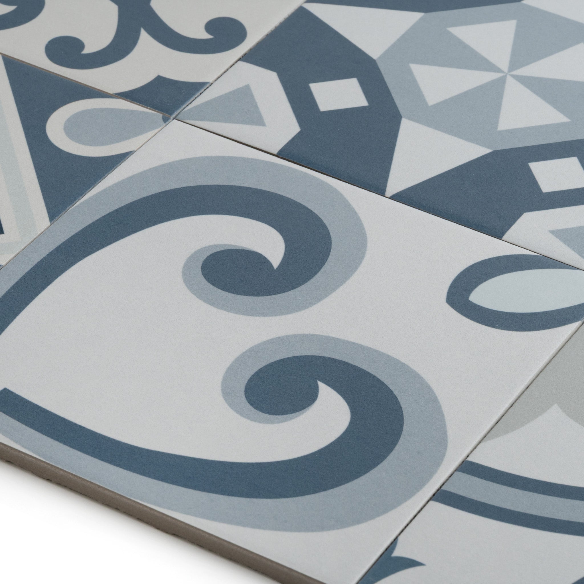 Saigon Blue Patterned Tile