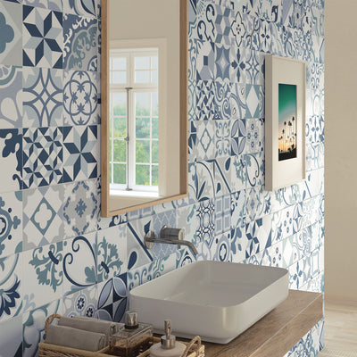 Saigon Blue Patterned Tile