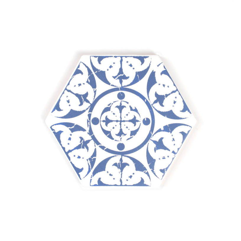 Seville Persian Blue Hexagon Tile