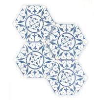 Seville Persian Blue Hexagon Tile