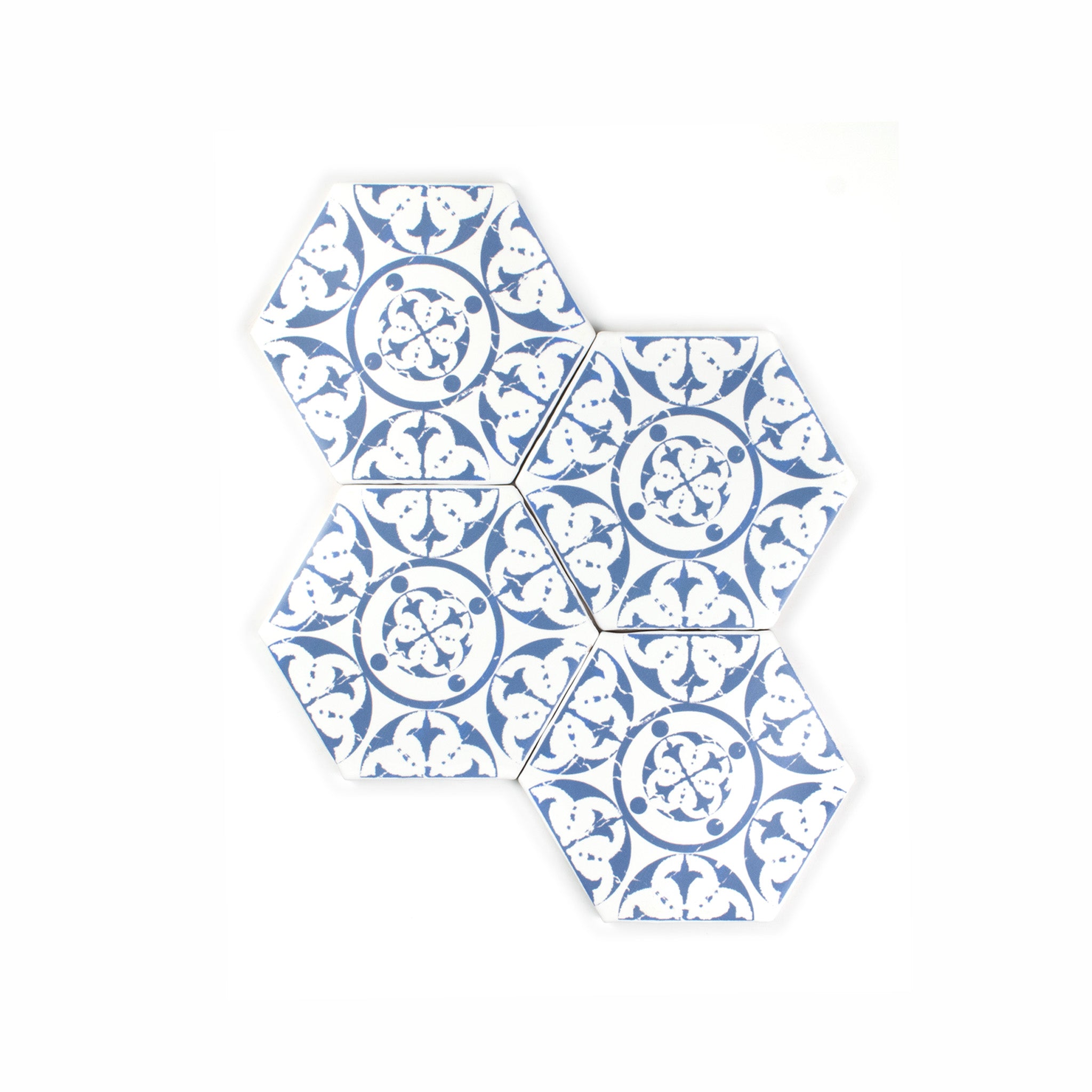 Seville Persian Blue Hexagon Tile