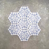 Seville Persian Blue Hexagon Tile