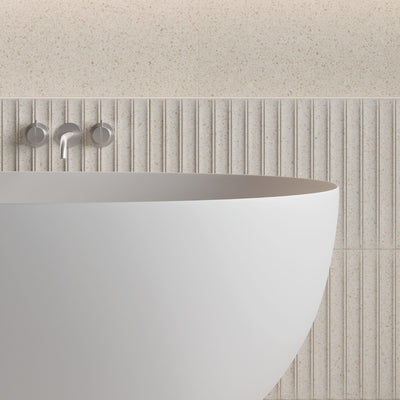 Solace Cream Fluted Tile