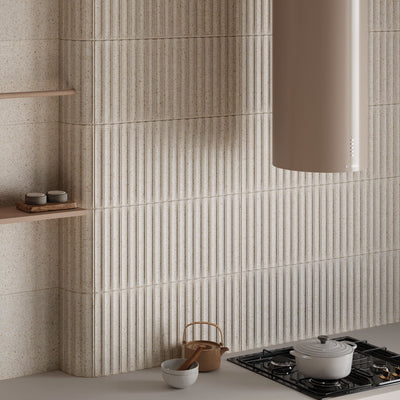 Solace Cream Fluted Tile