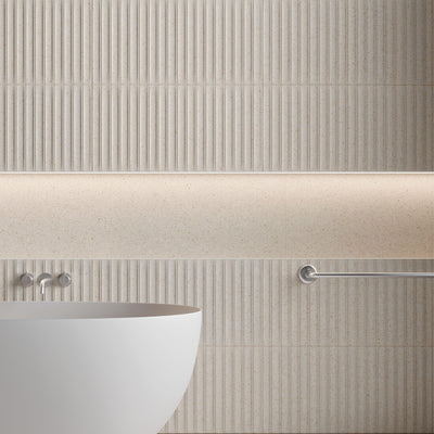 Solace Cream Fluted Tile