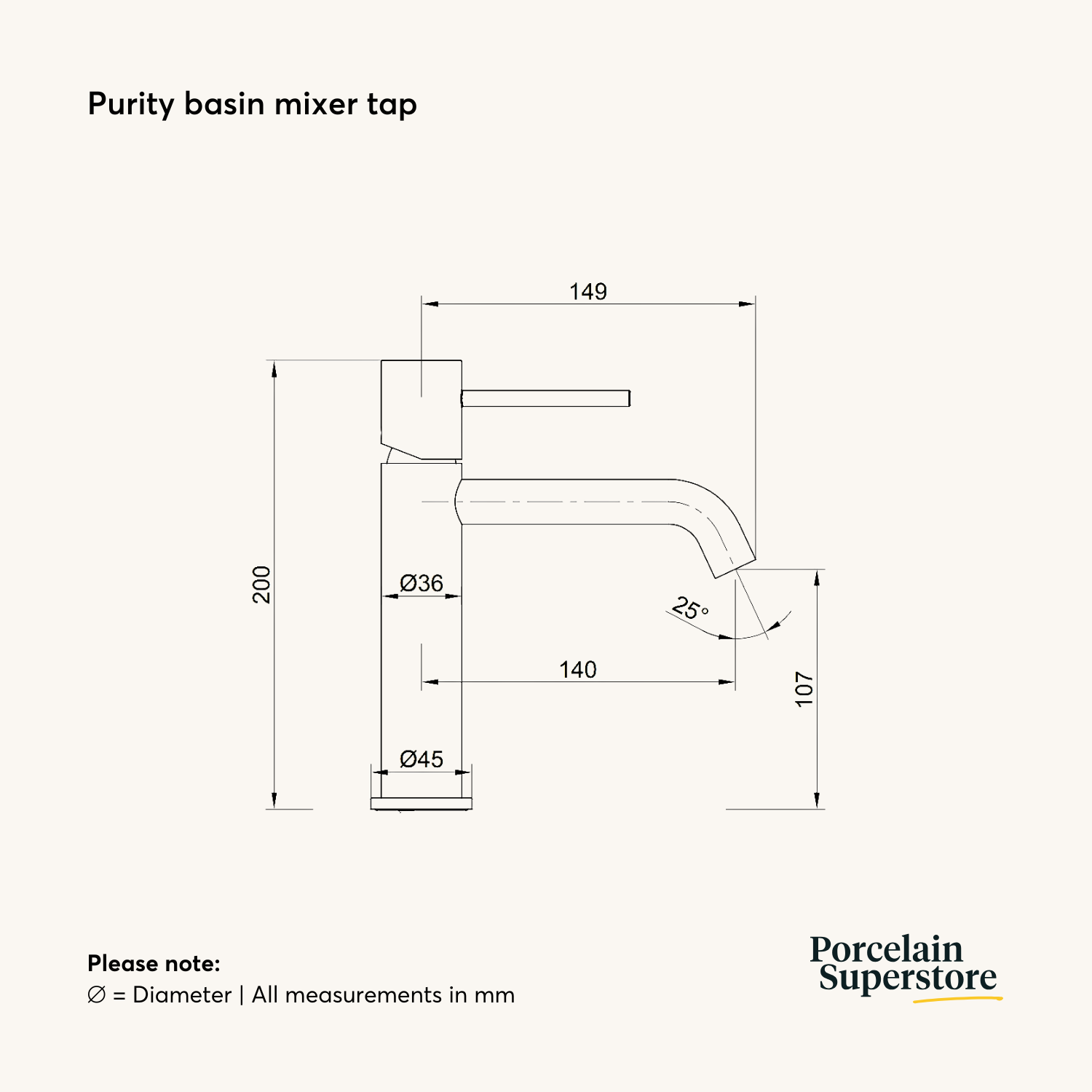 Purity Basin Mixer Tap
