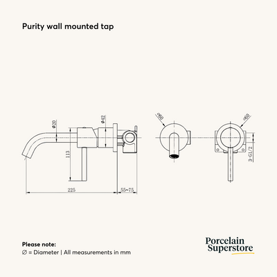 Purity Wall Mounted Tap