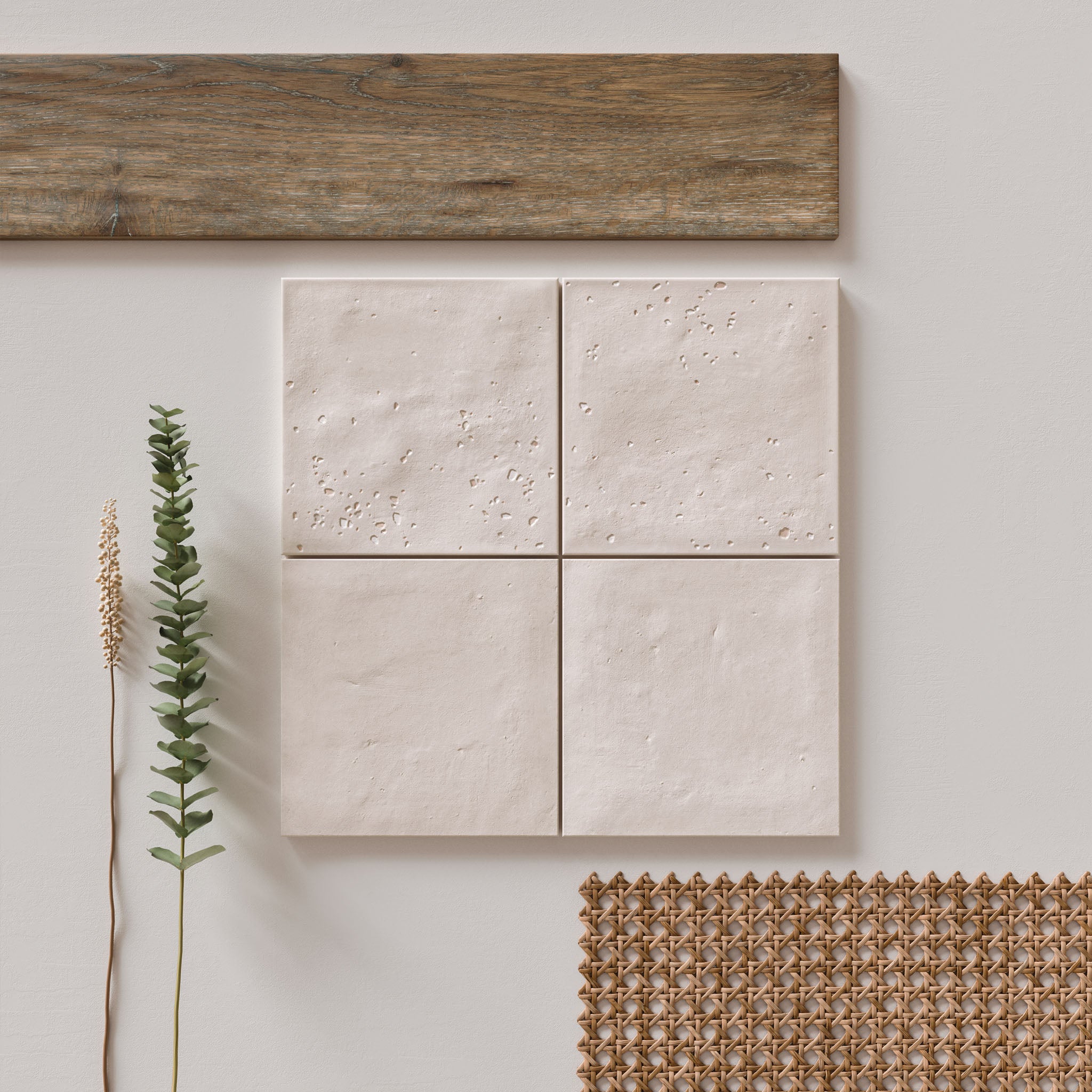 Starburst Ivory Terrazzo Tile