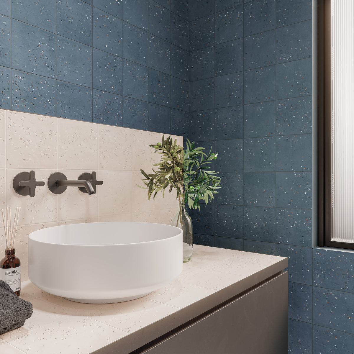 Starburst Ocean Terrazzo Tile