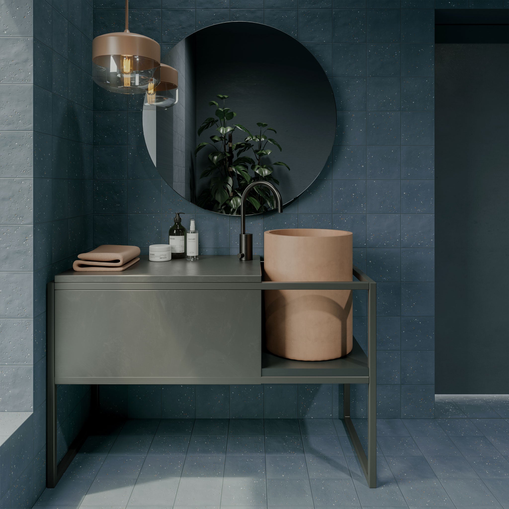 Starburst Ocean Terrazzo Tile