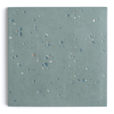 Starburst Teal Terrazzo Tile
