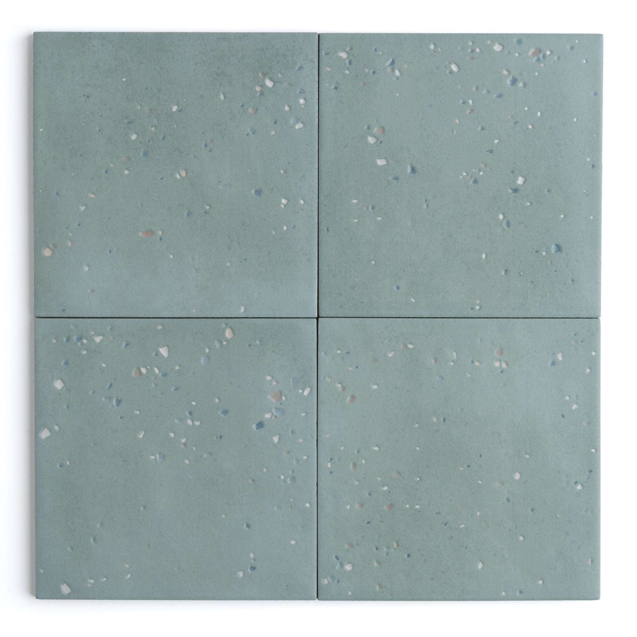 Starburst Teal Terrazzo Tile