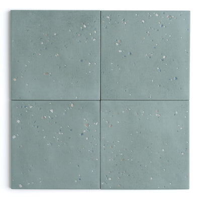 Starburst Teal Terrazzo Tile