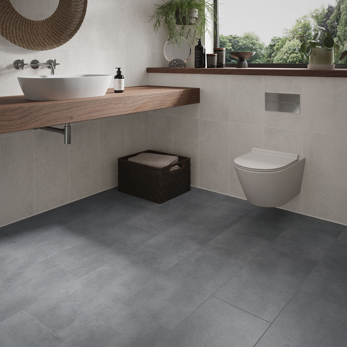 Storm Grey Luxury Vinyl Tile