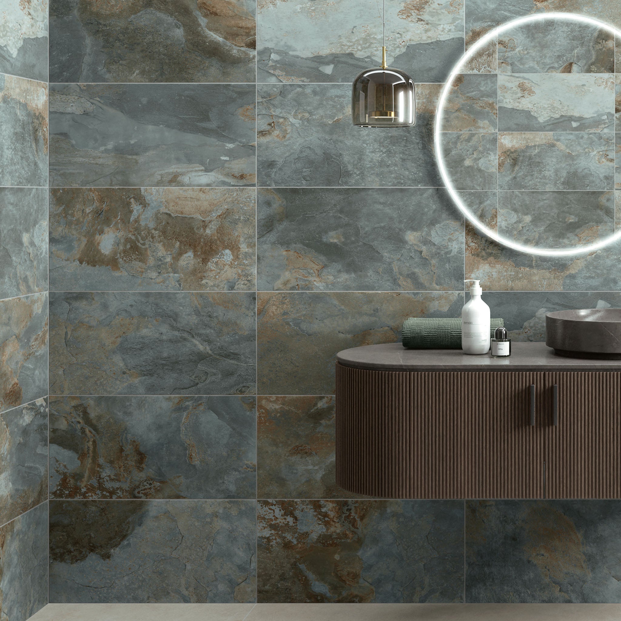 Strata Green Tile