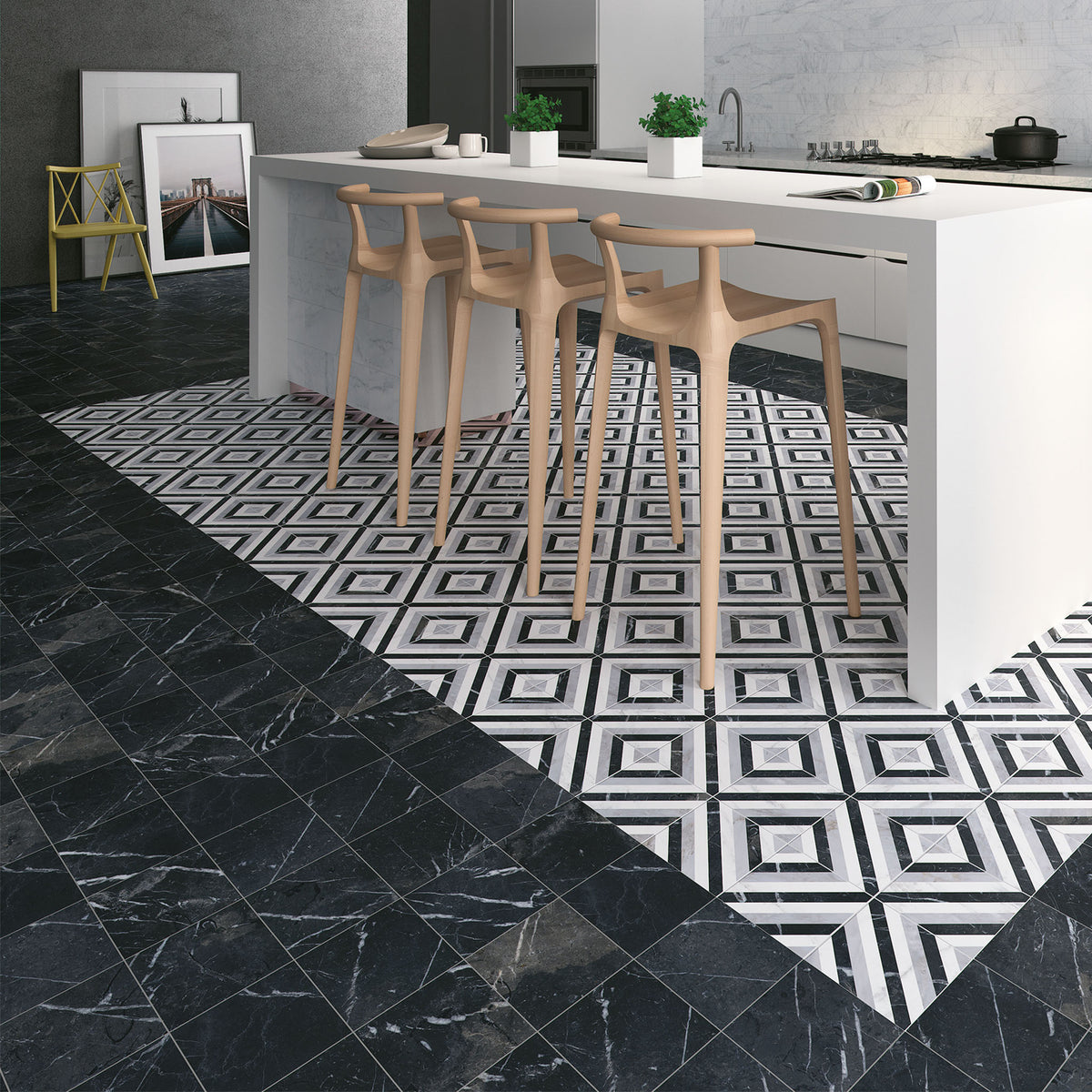 Swoon Black Tile
