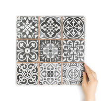 Tapestry Black Patterned Tile