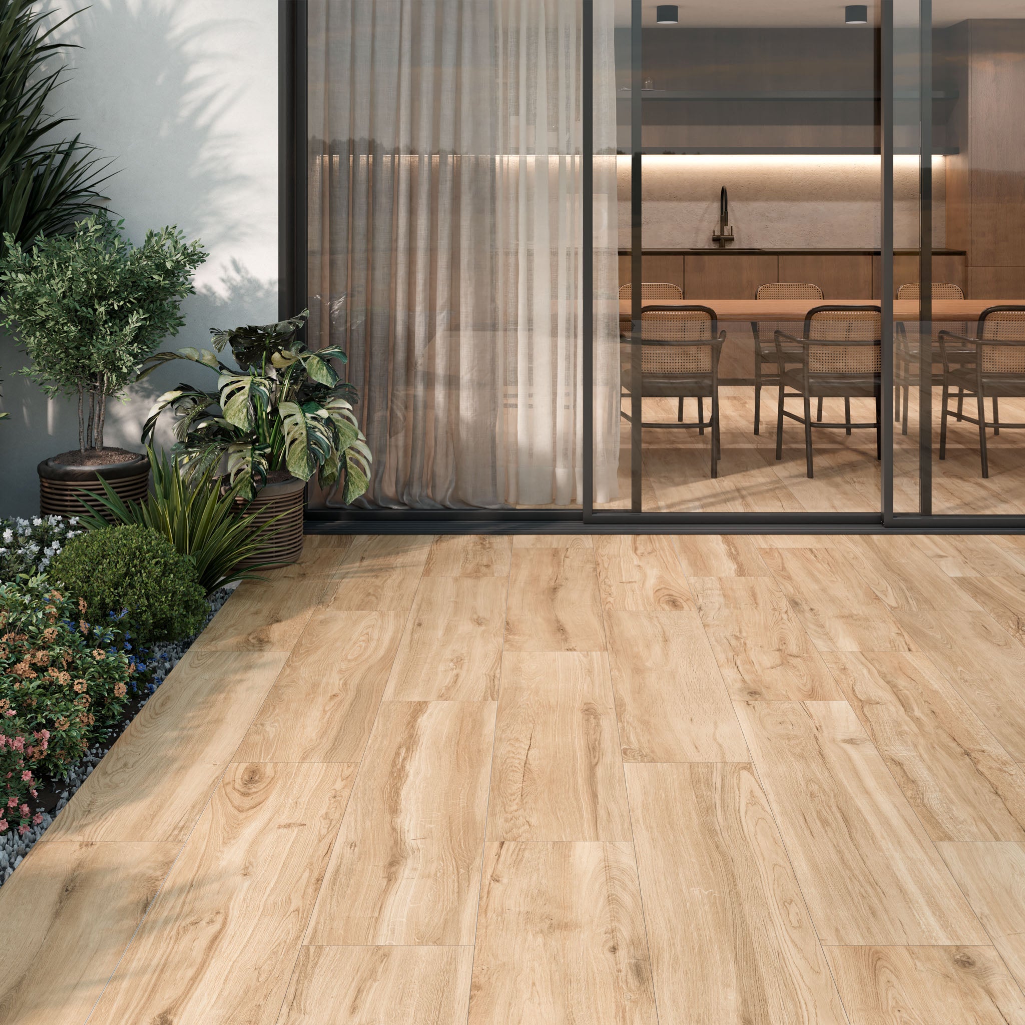 Terrace Light Oak 2CM Outdoor Tile