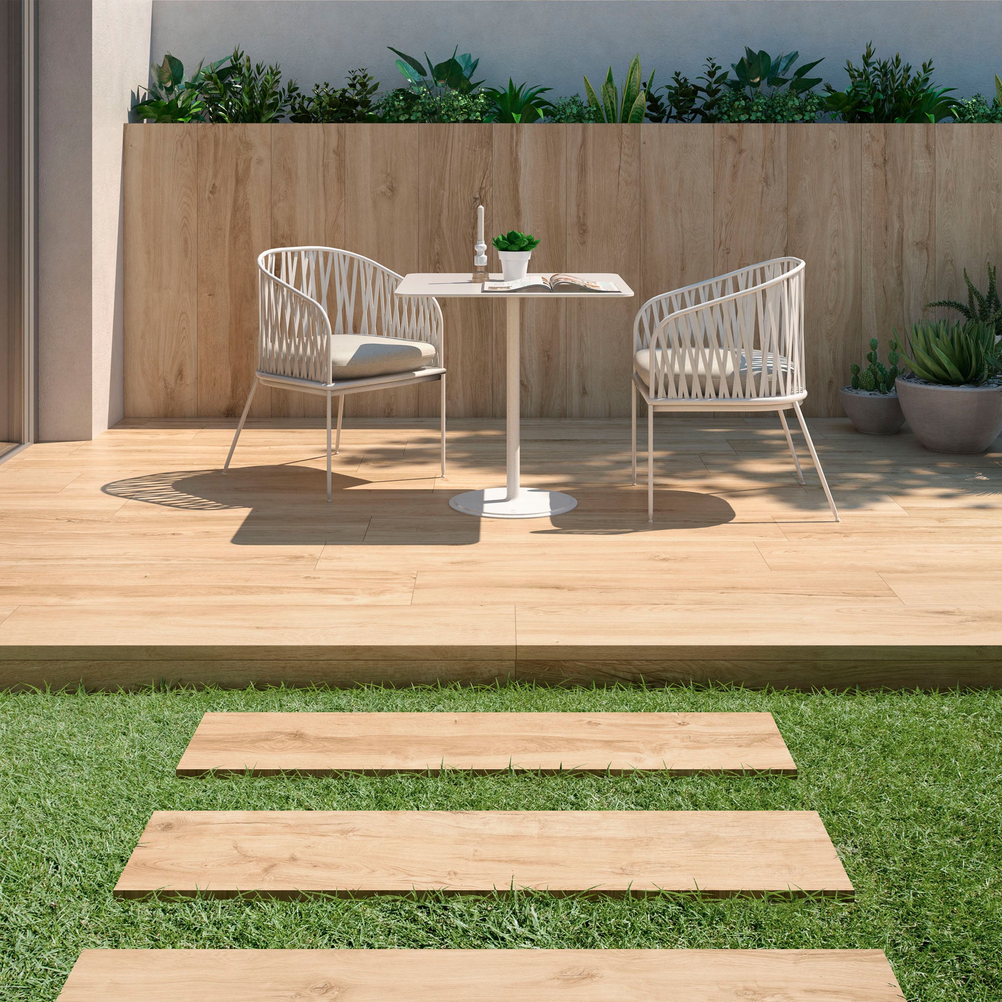 Terrace Light Oak 2CM Outdoor Tile