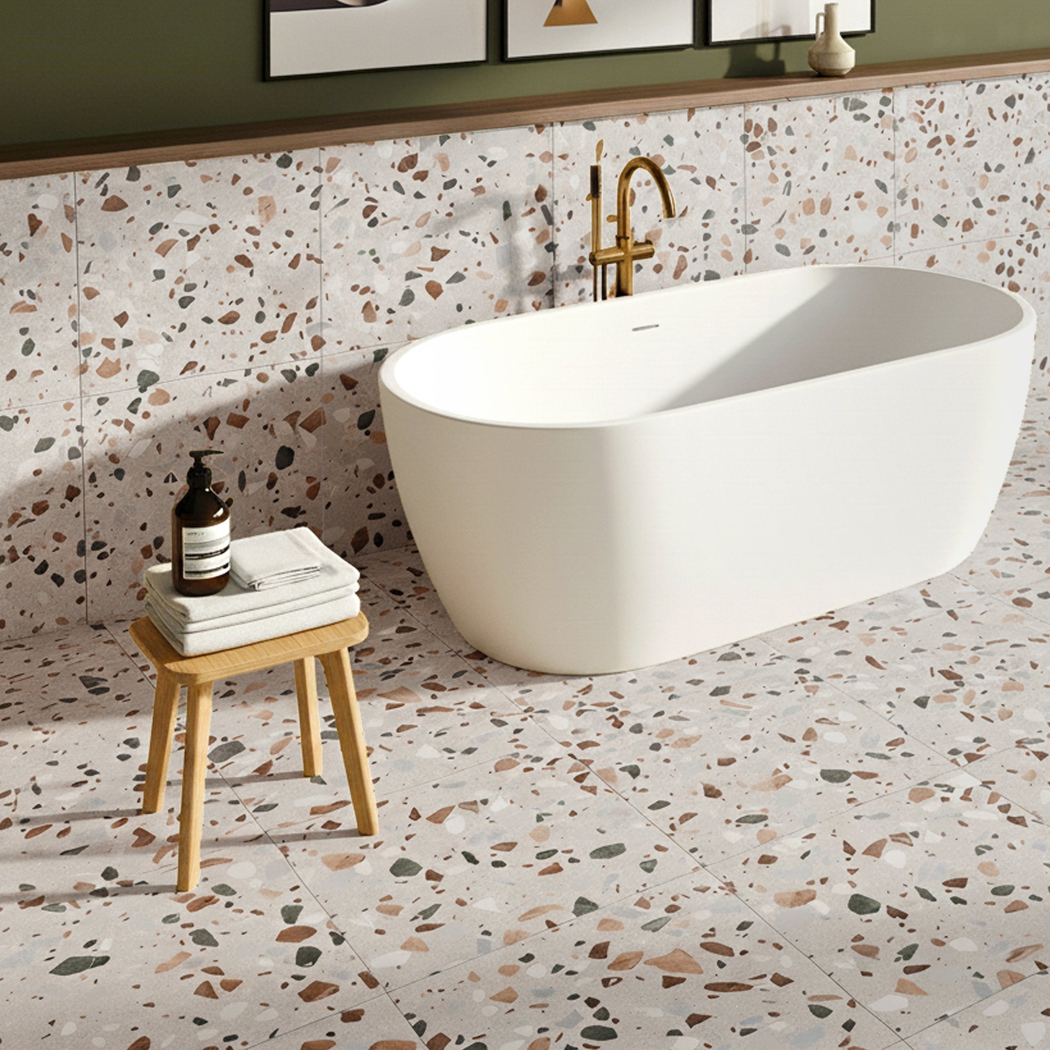 Terrazzo Beige Tile