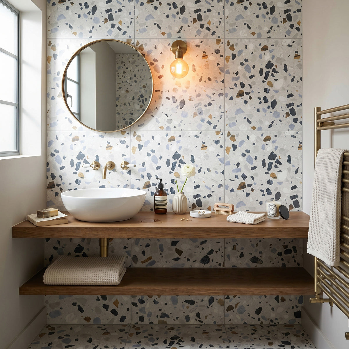 Terrazzo White Tile